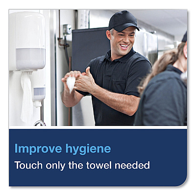 Tork Advanced Centerfeed Hand Towel, 1-Ply, 8.25 x 11.8, White, 1,000/Roll, 6/Carton (TRK120133)