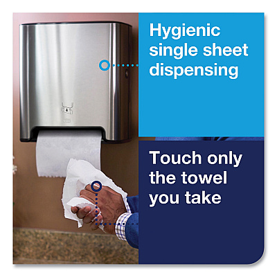 Tork Image Design Matic Hand Towel Roll Dispenser, 13.58 x 8.07 x 15.75, Stainless Steel (TRK461002)