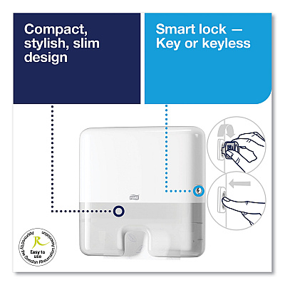 Tork Elevation Xpress Hand Towel Dispenser, 11.9 x 4 x 11.6, White (TRK552120)