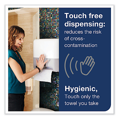 Tork Elevation Matic Hand Towel Roll Dispenser with Sensor, 13 x 8 x 14.5, White (TRK5511202)