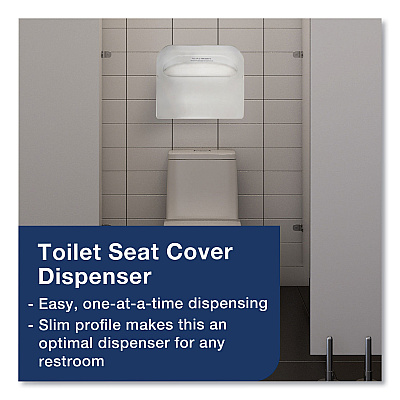 Tork Toilet Seat Cover, Half-Fold, 14.5 x 17, White, 250/Pack, 20 Packs/Carton (TRKTC0020)