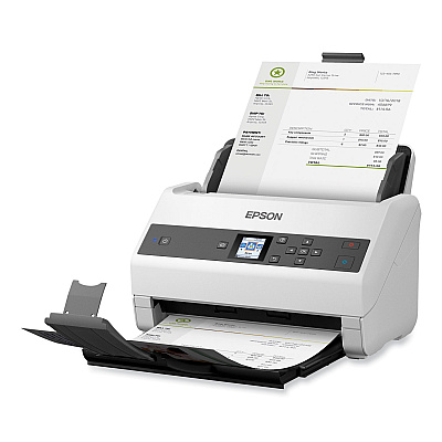 Epson DS-870 Color Workgroup Document Scanner, 600 dpi Optical Resolution, 100-Sheet Duplex Auto Document Feeder (EPSB11B250201)