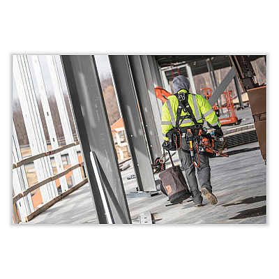 ergodyne Arsenal 5930T Web Handle Canvas Hoist Bucket and Top, 150 lb, Gray (EGO14830)