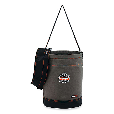 ergodyne Arsenal 5930T Web Handle Canvas Hoist Bucket and Top, 150 lb, Gray (EGO14830)
