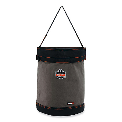 ergodyne Arsenal 5935T Extra-Large Web Handle Canvas Hoist Bucket and Top, 150 lb, Gray (EGO14835)