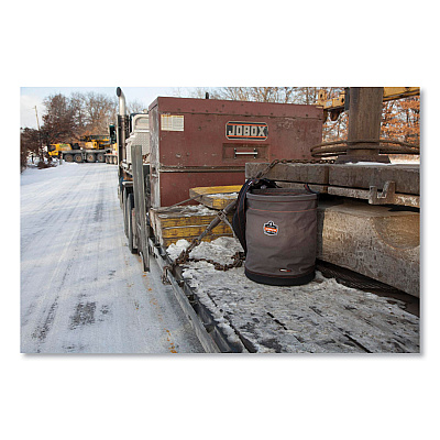 ergodyne Arsenal 5935T Extra-Large Web Handle Canvas Hoist Bucket and Top, 150 lb, Gray (EGO14835)