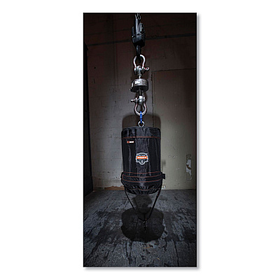 ergodyne Arsenal 5970T Swiveling Hook Nylon Hoist Bucket + Top, 100 lb, Black (EGO14870)