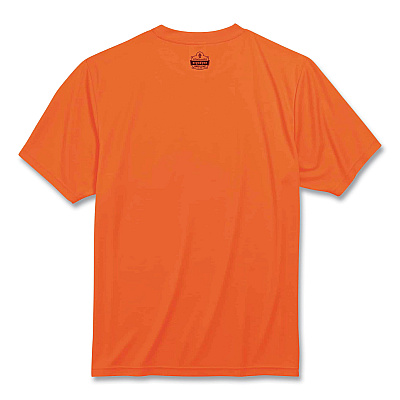 ergodyne GloWear 8089 Non-Certified Hi-Vis T-Shirt, Polyester, 5X-Large, Orange (EGO21569)