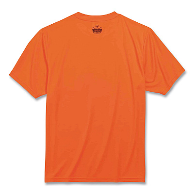 ergodyne GloWear 8089 Non-Certified Hi-Vis T-Shirt, Polyester, 4X-Large, Orange (EGO21568)