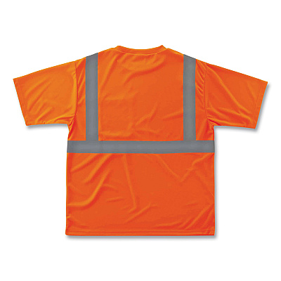 ergodyne GloWear 8289 Class 2 Hi-Vis T-Shirt, Polyester, Orange, X-Small (EGO21511)