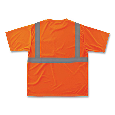 ergodyne GloWear 8289 Class 2 Hi-Vis T-Shirt, Polyester, Orange, 4X-Large (EGO21518)