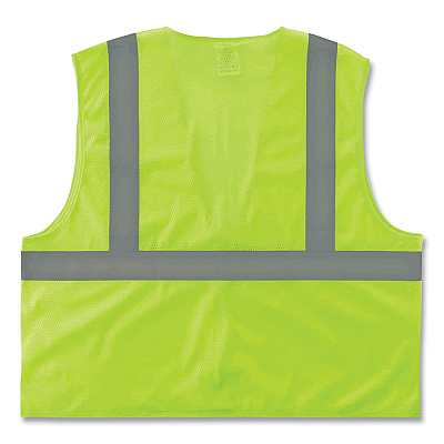 ergodyne GloWear 8205HL Class 2 Super Economy Mesh Vest, Polyester, Lime, X-Small (EGO20971)