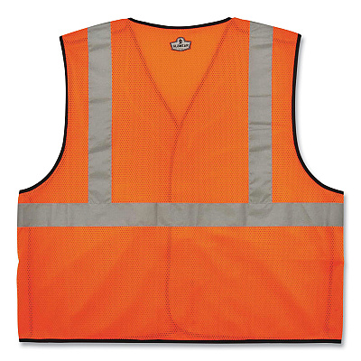 ergodyne GloWear 8216BA Class 2 Breakaway Mesh ID Holder Vest, Polyester, 2X-Large/3X-Large, Orange (EGO21087)