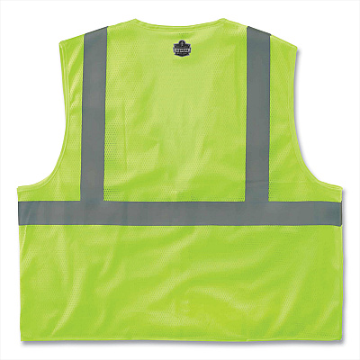ergodyne GloWear 8210Z Class 2 Economy Mesh Vest, Polyester, Lime, X-Small (EGO21051)