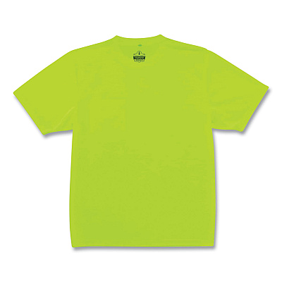ergodyne GloWear 8089 Non-Certified Hi-Vis T-Shirt, Polyester, 5X-Large, Lime (EGO21559)