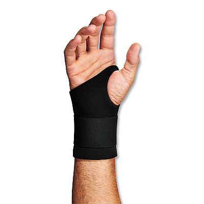 ergodyne ProFlex 670 Ambidextrous Single Strap Wrist Support, X-Large, Fits Left/Right Hand, Black (EGO16615)