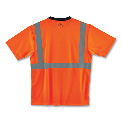 ergodyne GloWear 8289BK Class 2 Hi-Vis T-Shirt with Black Bottom, Small, Orange (EGO22512)