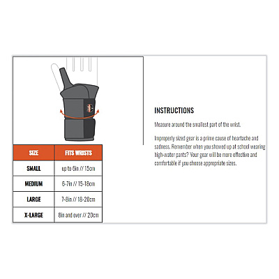 ergodyne ProFlex 670 Ambidextrous Single Strap Wrist Support, Small, Fits Left Hand/Right Hand, Black (EGO16612)