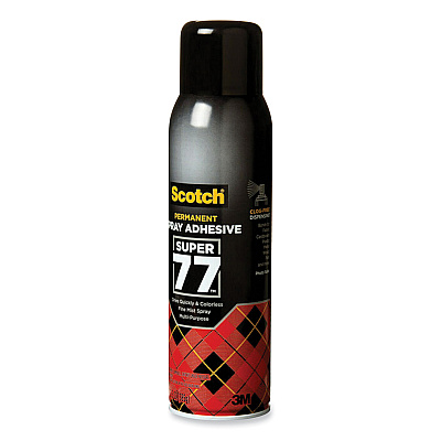 Scotch Super 77 Multipurpose Spray Adhesive, 13.57 oz, Dries Clear
