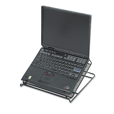 Safco Onyx Mesh Laptop Stand, 12.25" x 12.25" x 2", Black (SAF2161BL)
