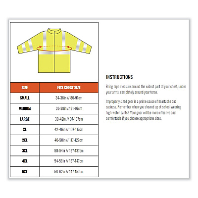 ergodyne GloWear 8386 Class 3 Hi-Vis Outer Shell Jacket, Polyester, 3X-Large, Orange (EGO25467)