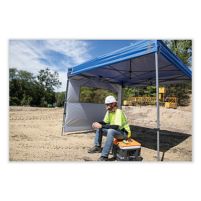 ergodyne Shax 6000C Replacement Pop-Up Tent Canopy for 6000, 10 ft x 10 ft, Polyester, Blue (EGO12941)