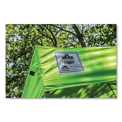 ergodyne Shax 6010C Replacement Pop-Up Tent Canopy for 6010, 10 ft x 10 ft, Polyester, Lime (EGO12911)