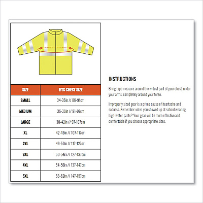 ergodyne GloWear 8386 Class 3 Hi-Vis Outer Shell Jacket, Polyester, 3X-Large, Lime (EGO25377)