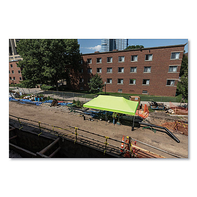 ergodyne Shax 6015C Replacement Pop-Up Tent Canopy for 6015, 10 ft x 20 ft, Polyester, Lime (EGO12916)