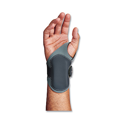 ergodyne ProFlex 4020 Lightweight Wrist Support, Large/X-Large, Fits Right Hand, Gray (EGO70296)