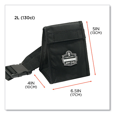 ergodyne Arsenal 5184 Mouthbit Respirator Bag, 5 x 4 x 6.5, Black (EGO13184)