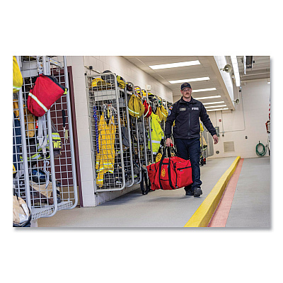 ergodyne Arsenal 5005P Fire + Rescue Gear Bag, Polyester, 39 x 15 x 15, Red (EGO13305)