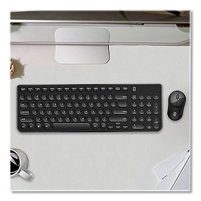 OTM Essentials Pro Wireless Keyboard & Optical Mouse Combo, 2.4 GHz Frequency, Black (CELROBB3WBK)