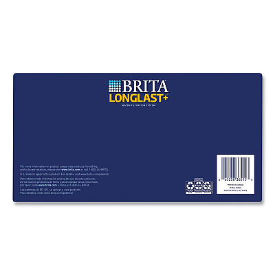 Brita Pacifica Pitcher with Longlast+ Filter, 0.63 gal, White/Clear (CLO36515)