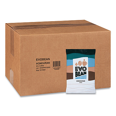 EVO Bean Coffee Ground Fraction Packs, Honduran, 2.25 oz, 24/Carton (EVBCDA88046)