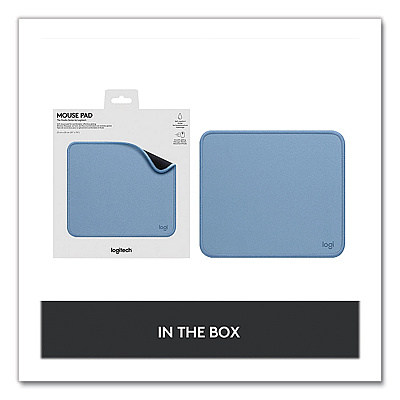 Logitech Studio Series Non-Skid Mouse Pad, 7.9 x 9.1, Blue Gray (LOG956000038)