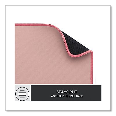 Logitech Studio Series Polyester Desk Mat, 27.5 x 11.8, Dark Rose (LOG956000048)