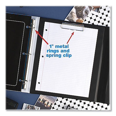 Mead Trapper Keeper 3-Ring Pocket Binder, 1" Capacity, 11.25 x 12.19, Shapes (MEA260038CQ1ECM)