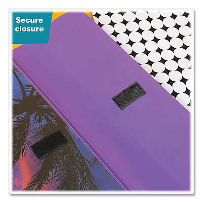 Mead Trapper Keeper 3-Ring Pocket Binder, 1" Capacity, 11.25 x 12.19, Palm Trees (MEA260038FDE1EC)