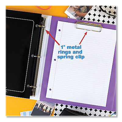 Mead Trapper Keeper 3-Ring Pocket Binder, 1" Capacity, 11.25 x 12.19, Palm Trees (MEA260038FDE1EC)