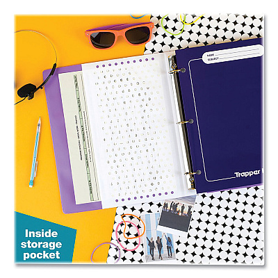 Mead Trapper Keeper 3-Ring Pocket Binder, 1" Capacity, 11.25 x 12.19, Palm Trees (MEA260038FDE1EC)