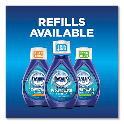 Dawn Platinum Powerwash Dish Spray Refill, Fresh Scent, 16 oz Refill Bottle (PGC52366)