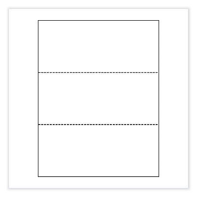 Printworks Perforated and Punched Paper, 20 lb Bond Weight, 8.5 x 11, White, 500/Ream, 5 Reams/Carton (PRB04120CT)