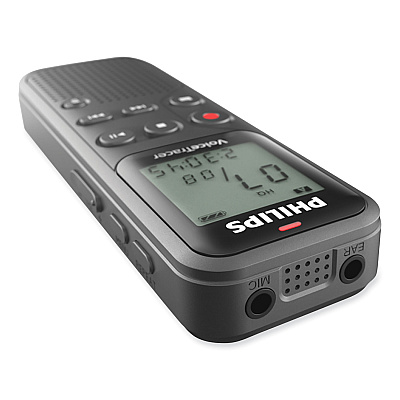 Philips Voice Tracer DVT1120 Digital Voice Recorder, 8 GB, Black