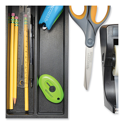 Westcott Compact Safety Ceramic Blade Box Cutter, Retractable Blade, 0.5" Blade, 2.5" Plastic Handle, Green (ACM16474)