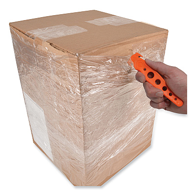 Westcott Safety Cutter, 1.2" Blade, 5.75" Plastic Handle, Orange, 5/Pack (ACM17521)