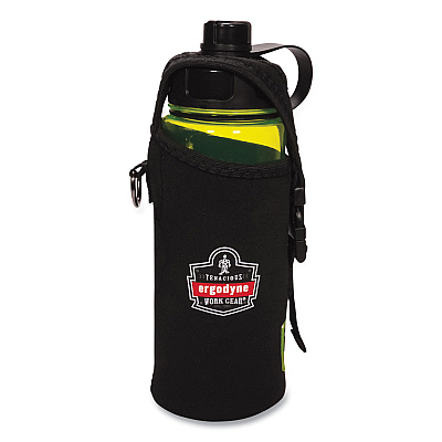 ergodyne Chill-Its 5151 Plastic Wide Mouth Water Bottle, 34 oz, Lime (EGO13153)