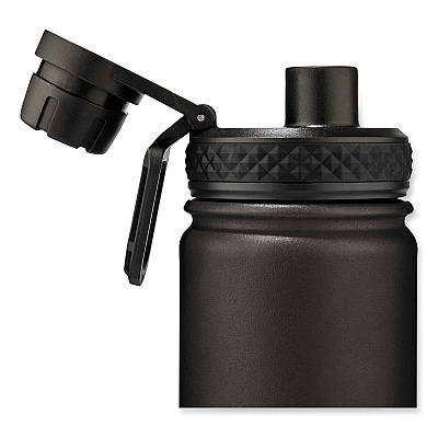 ergodyne Chill-Its 5152 Insulated Stainless Steel Water Bottle, 25 oz, Black (EGO13167)