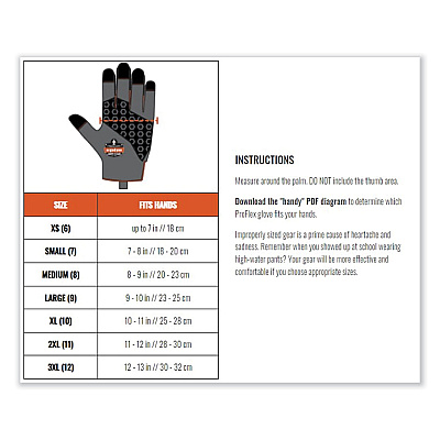 ergodyne ProFlex 9003 Certified Lightweight AV Gloves, Black Large, Pair (EGO17594)