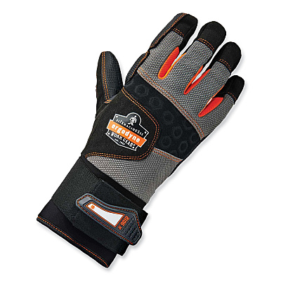 ergodyne ProFlex 9012 Certified AV Gloves + Wrist Support, Black, X-Large, Pair (EGO17735)